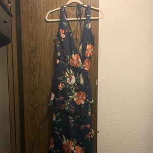 Lulus maxi wrap dress